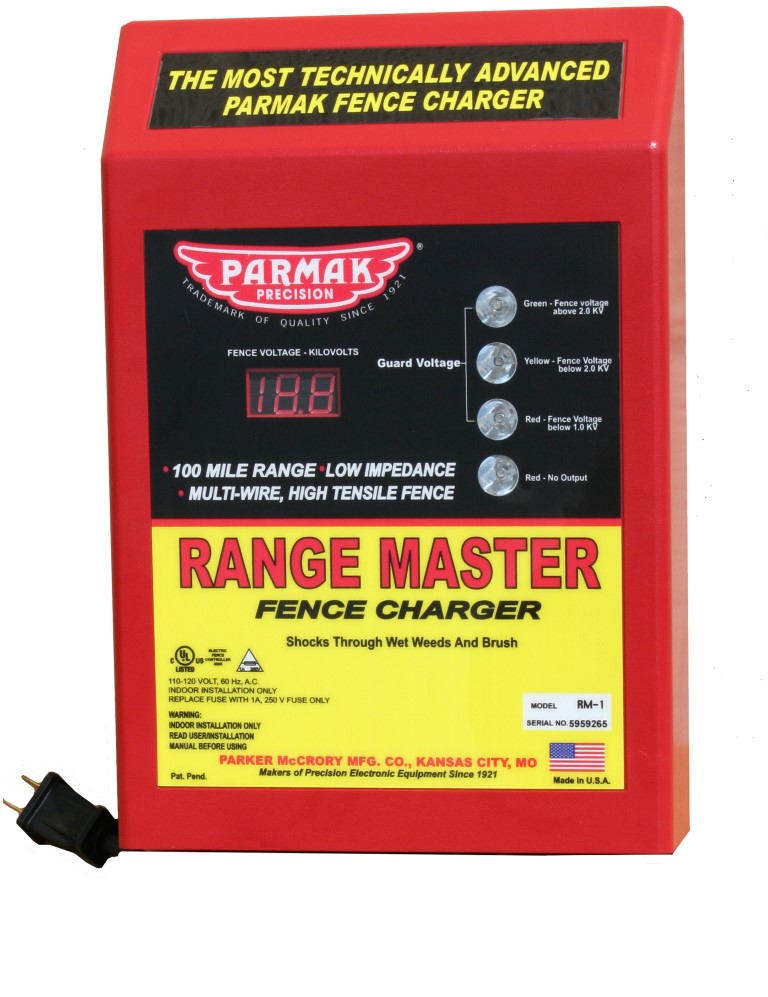 Parmak Fieldmaster 2 Low Impedance 110/120 Volt 15 Mile Range Electric Fence Ch 
