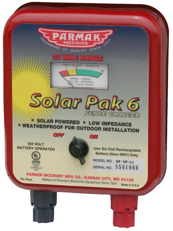 6 volt Solar Charging Unit Only - ParmakUSA